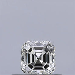 0.31ct Asscher Natural Diamond (Colour H, Clarity VVS2, GIA Certified)