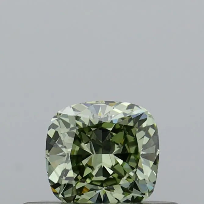 0.31ct Cushion modified Natural Diamond (Colour Fancy Dark Green, Clarity VS1, GIA Certified)