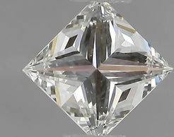 0.50ct Princess Natural Diamond (Colour J, Clarity VVS2, IGI Certified)