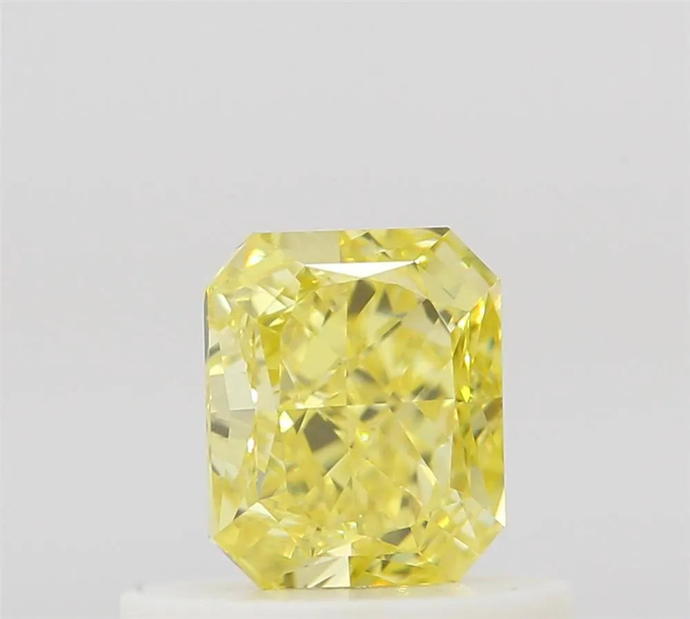 0.50ct Radiant Natural Diamond (Colour Fancy Intense Yellow, Clarity VS2, GIA Certified)