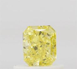 0.50ct Radiant Natural Diamond (Colour Fancy Intense Yellow, Clarity VS2, GIA Certified)