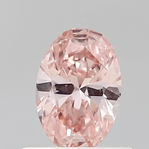 0.54ct Oval Lab Grown Diamond (Colour Fancy Vivid Pink, Clarity VS1, IGI Certified)