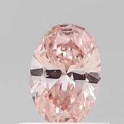 0.54ct Oval Lab Grown Diamond (Colour Fancy Vivid Pink, Clarity VS1, IGI Certified)