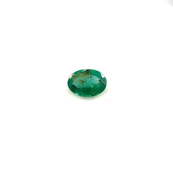 0.65ct Oval Natural Emerald (Colour Green, Clarity Slightly Included, Cut Faceted)