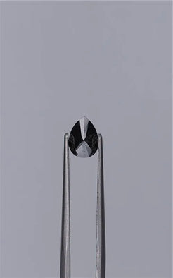 0.74ct Pear Natural Diamond (Colour Fancy Black, Clarity VVS2, Cut EX, GIA Certified)