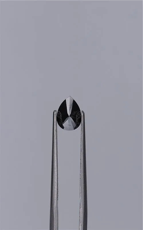 0.74ct Pear Natural Diamond (Colour Fancy Black, Clarity VVS2, Cut EX, GIA Certified)