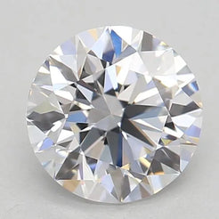 0.78ct Round Lab Grown Diamond (Colour D, Clarity VVS2, Cut VG, GIA Certified)