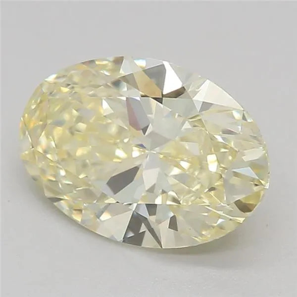 1.09ct Oval Natural Diamond (Yellow, Clarity VVS2, Cut VG, IGI)