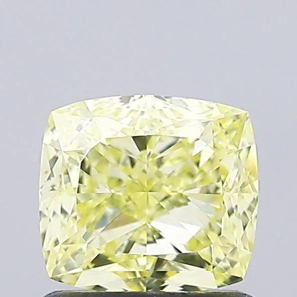 1.01ct Cushion modified Natural Diamond (Colour Fancy Yellow, Clarity VS1, GIA Certified)