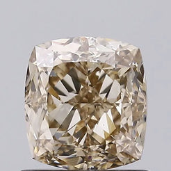 1.06ct Cushion modified Natural Diamond (Colour Fancy Light Brown, Clarity VS2, GIA Certified)