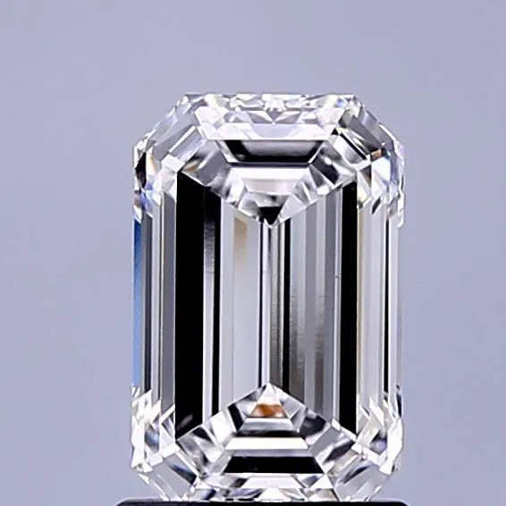 1.56ct Emerald Lab Grown Diamond (Colour D, Clarity VVS2, IGI Certified)