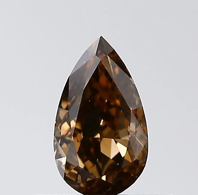 0.30ct Pear Natural Diamond (Colour Brown, Clarity VS2, Cut VG, IGI Certified)