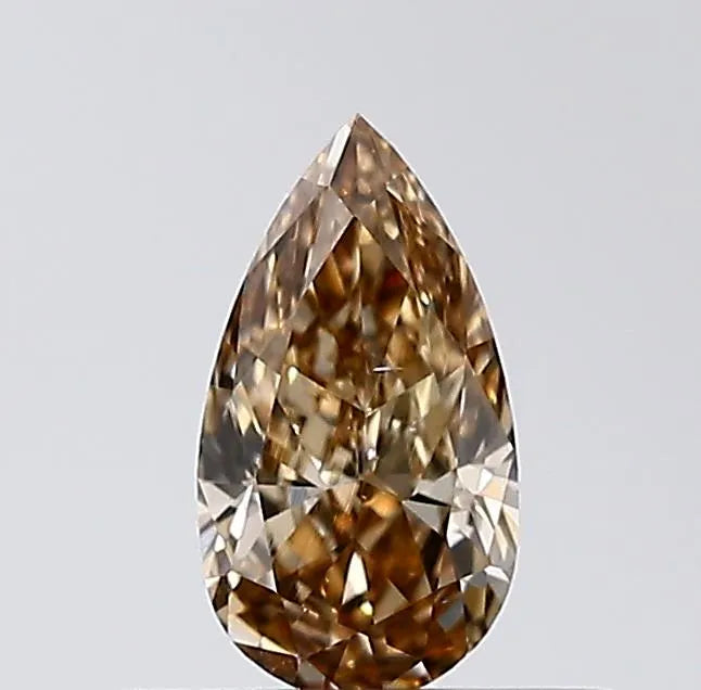 0.30ct Pear Natural Diamond (Colour Brown, Clarity VS2, Cut VG, IGI Certified)
