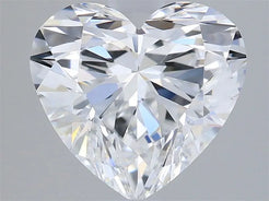 2.58ct Heart Lab Grown Diamond (Colour D, Clarity FL, IGI Certified)