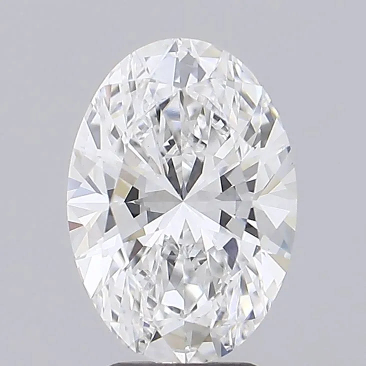2.66ct Oval Lab Grown Diamond (Colour D, Clarity VVS2, IGI Certified)