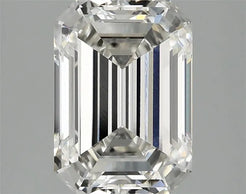 2.93ct Emerald Lab Grown Diamond (Colour G, Clarity VVS2, IGI Certified)