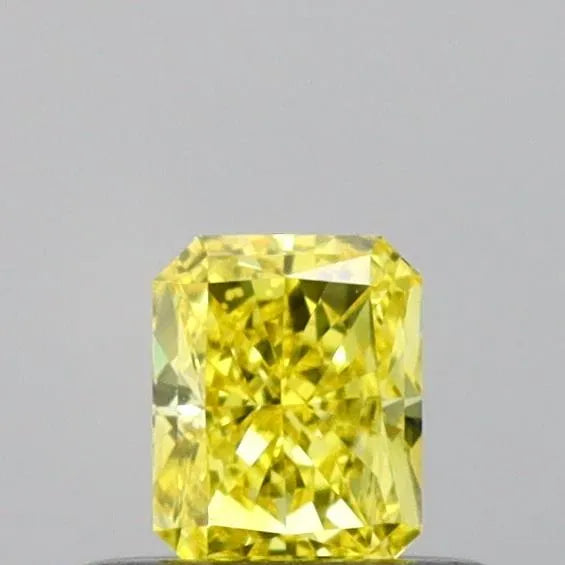 0.32ct Radiant Lab Grown Diamond (Colour Fancy Vivid Yellow, Clarity VVS2, IGI Certified)