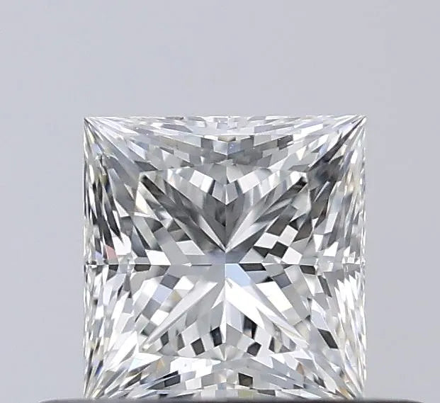 0.50ct Princess Natural Diamond (Colour H, Clarity VS2, Cut VG, IGI Certified)