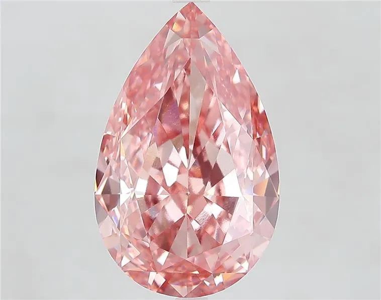 8.51ct Pear Lab Grown Diamond (Colour Fancy Vivid Pink, Clarity VVS2, IGI Certified)