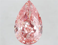 8.51ct Pear Lab Grown Diamond (Colour Fancy Vivid Pink, Clarity VVS2, IGI Certified)