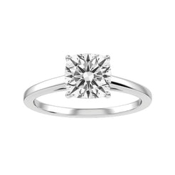 Cushion Lab-grown Diamond Bridal Ring — down
