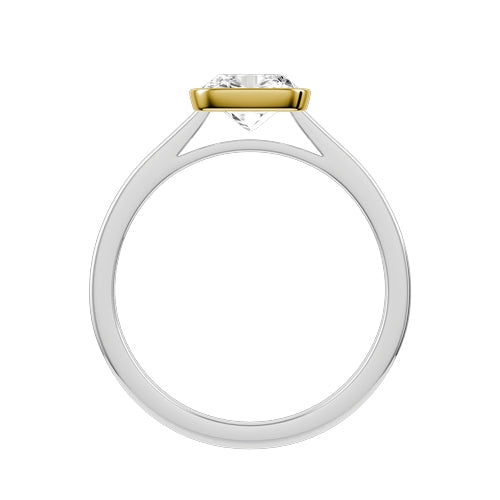 Cushion Lab-grown Diamond Bridal Ring — front