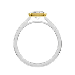 Cushion Lab-grown Diamond Bridal Ring — front