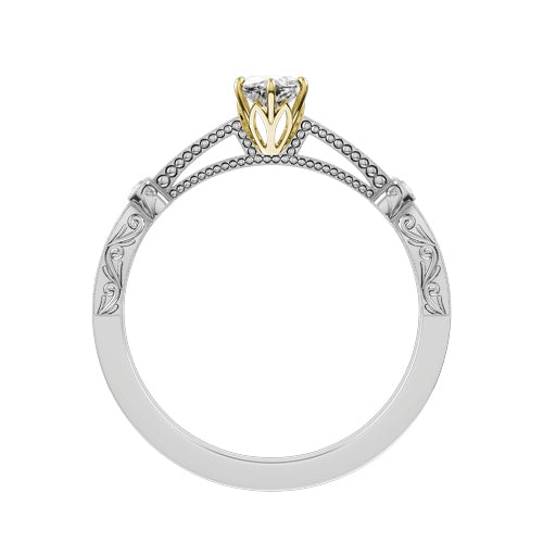 Marquise Lab-grown Diamond Bridal Ring — front