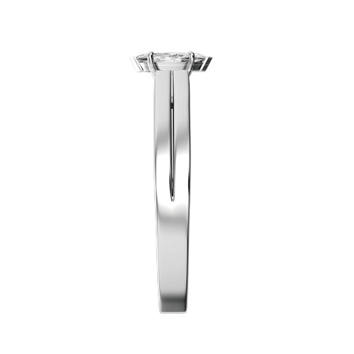 Marquise Lab-grown Diamond Bridal Ring — side