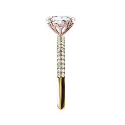 Oval Lab-grown Diamond Bridal Ring — side