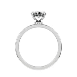 Pear Lab-grown Diamond Bridal Ring — front