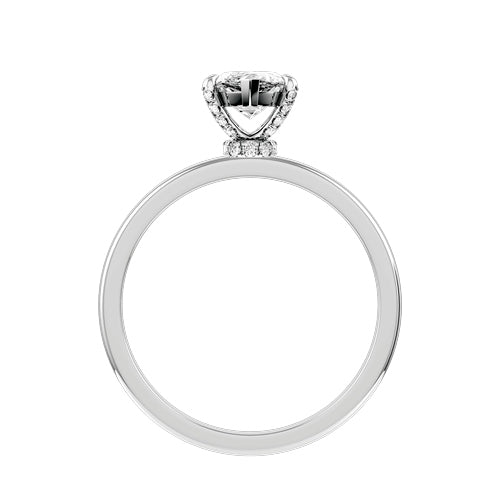 Pear Lab-grown Diamond Bridal Ring — front