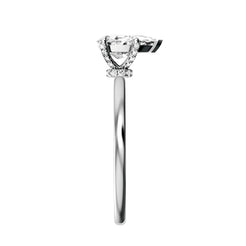 Pear Lab-grown Diamond Bridal Ring — side