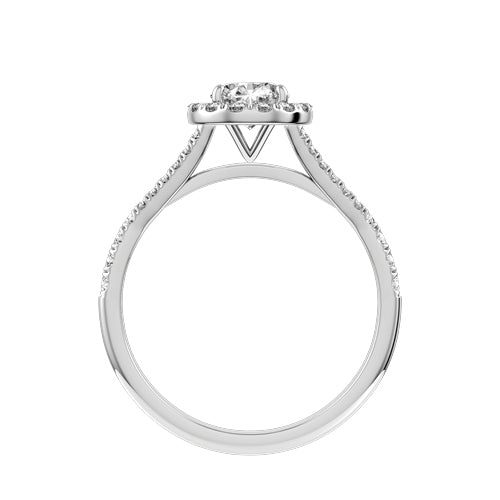 Round Lab-grown Diamond Bridal Ring — front