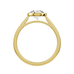 Round Lab-grown Diamond Bridal Ring — front