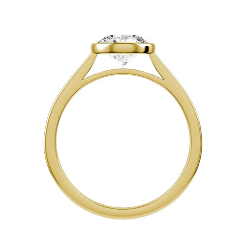 Round Lab-grown Diamond Bridal Ring — front