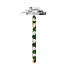 Round Natural Diamond Bridal Ring — side
