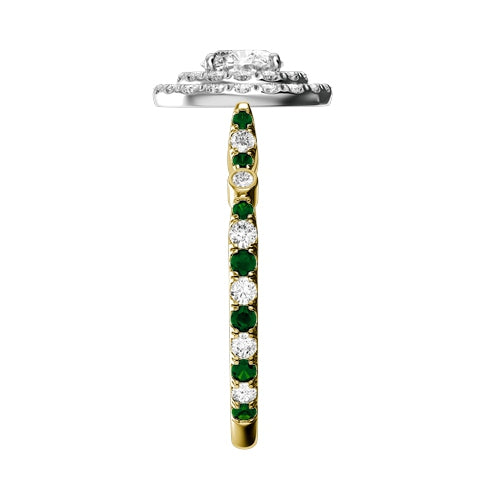 Round Natural Diamond Bridal Ring — side