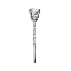 Round Natural Diamond Bridal Ring — side
