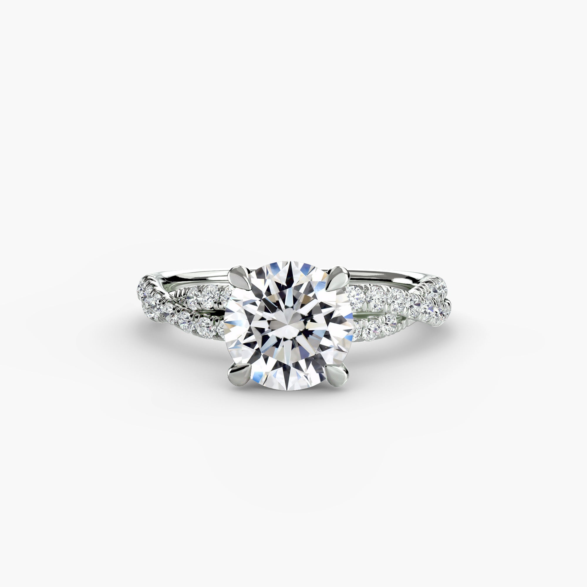 The Twisted Pavé Ring (UN041-R-1ST)