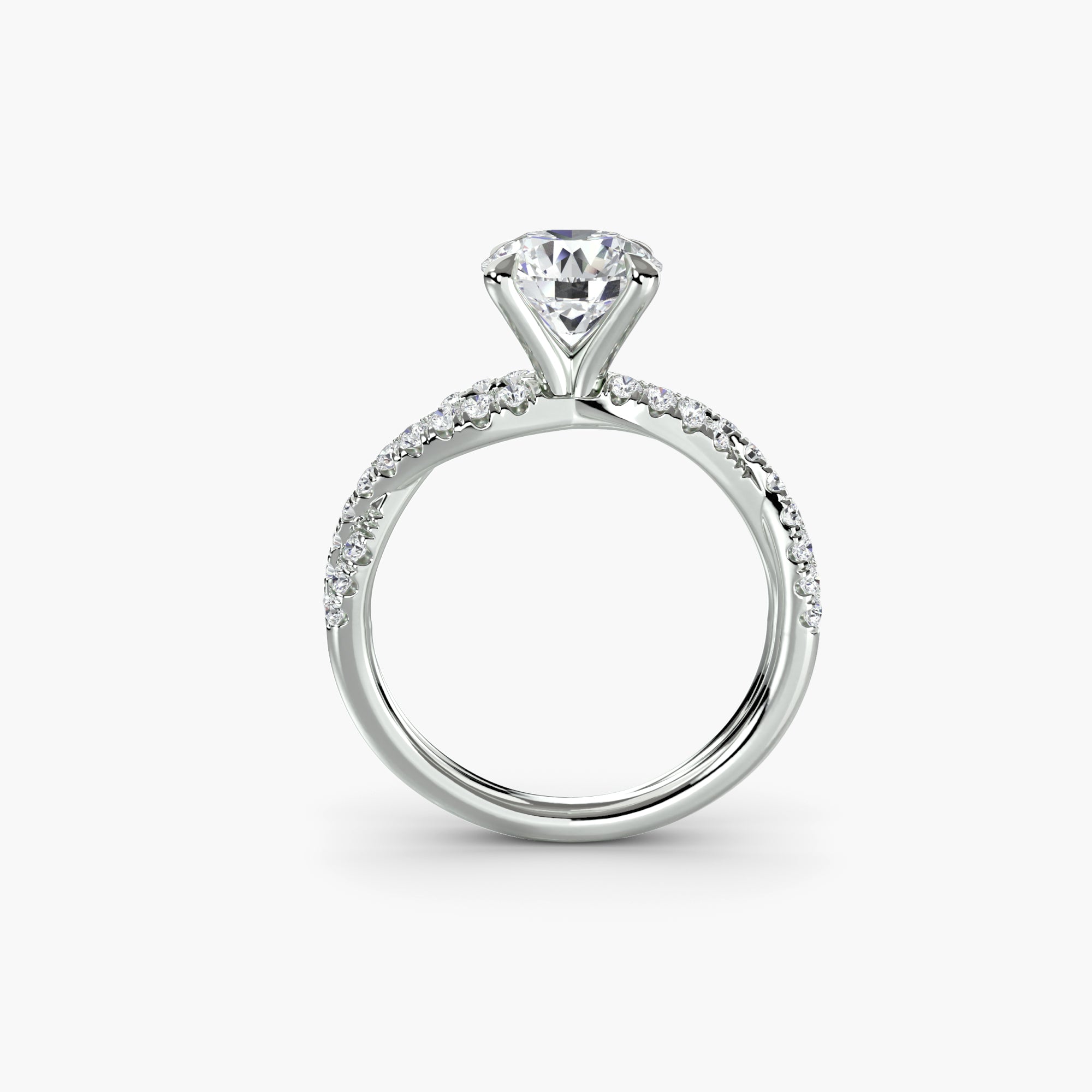 The Twisted Pavé Ring (UN041-R-1ST)