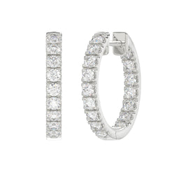 14K White Gold, angled view