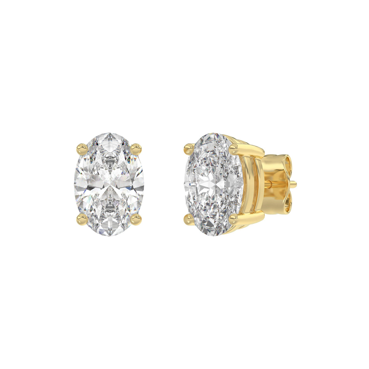 14K Yellow Gold, angled view