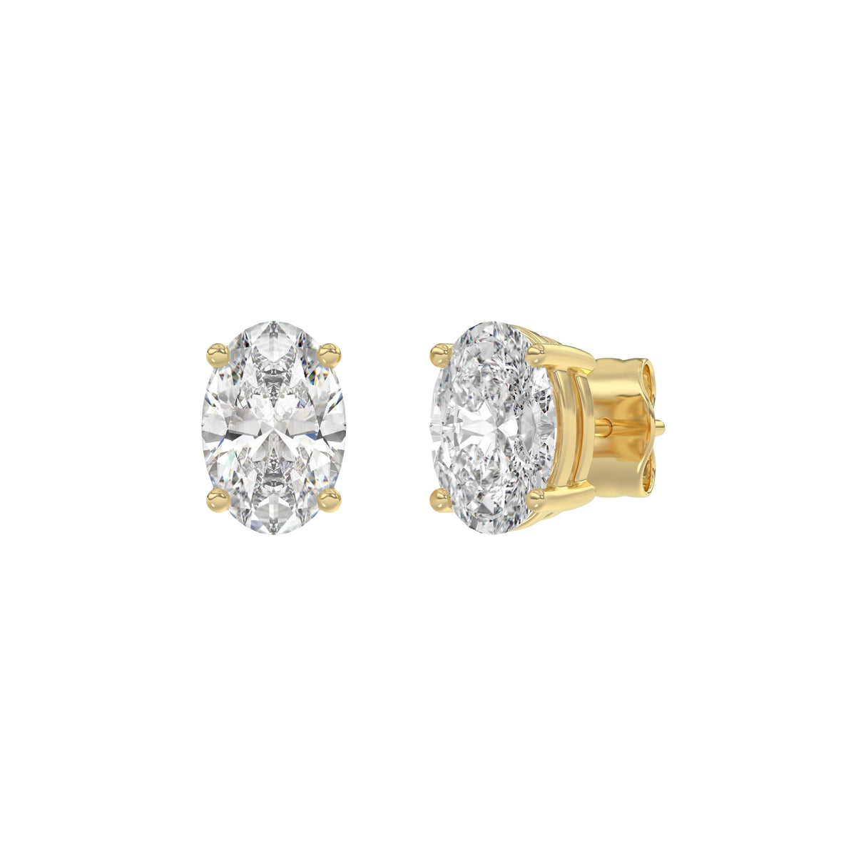 14K Yellow Gold, angled view