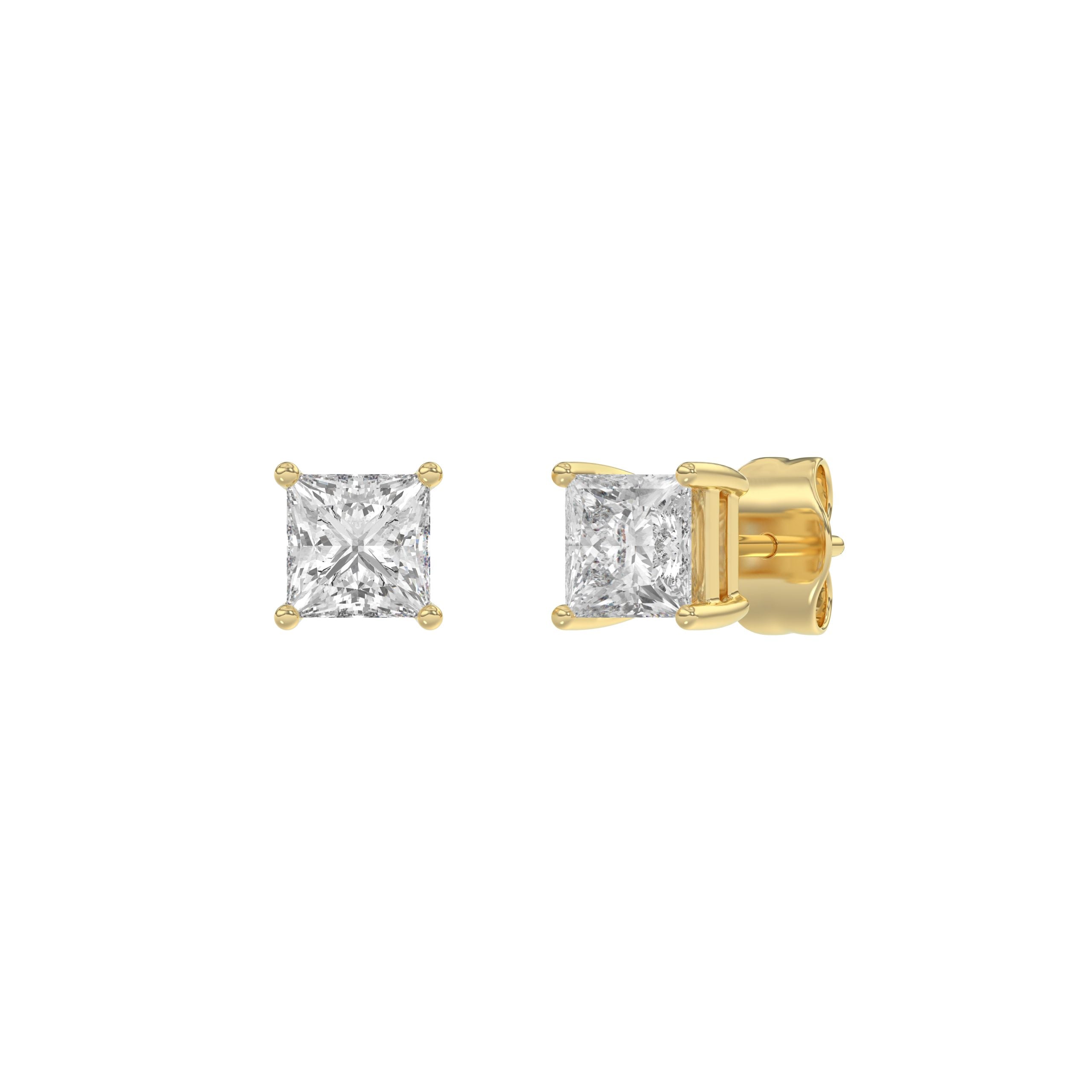 14K Yellow Gold, angled view