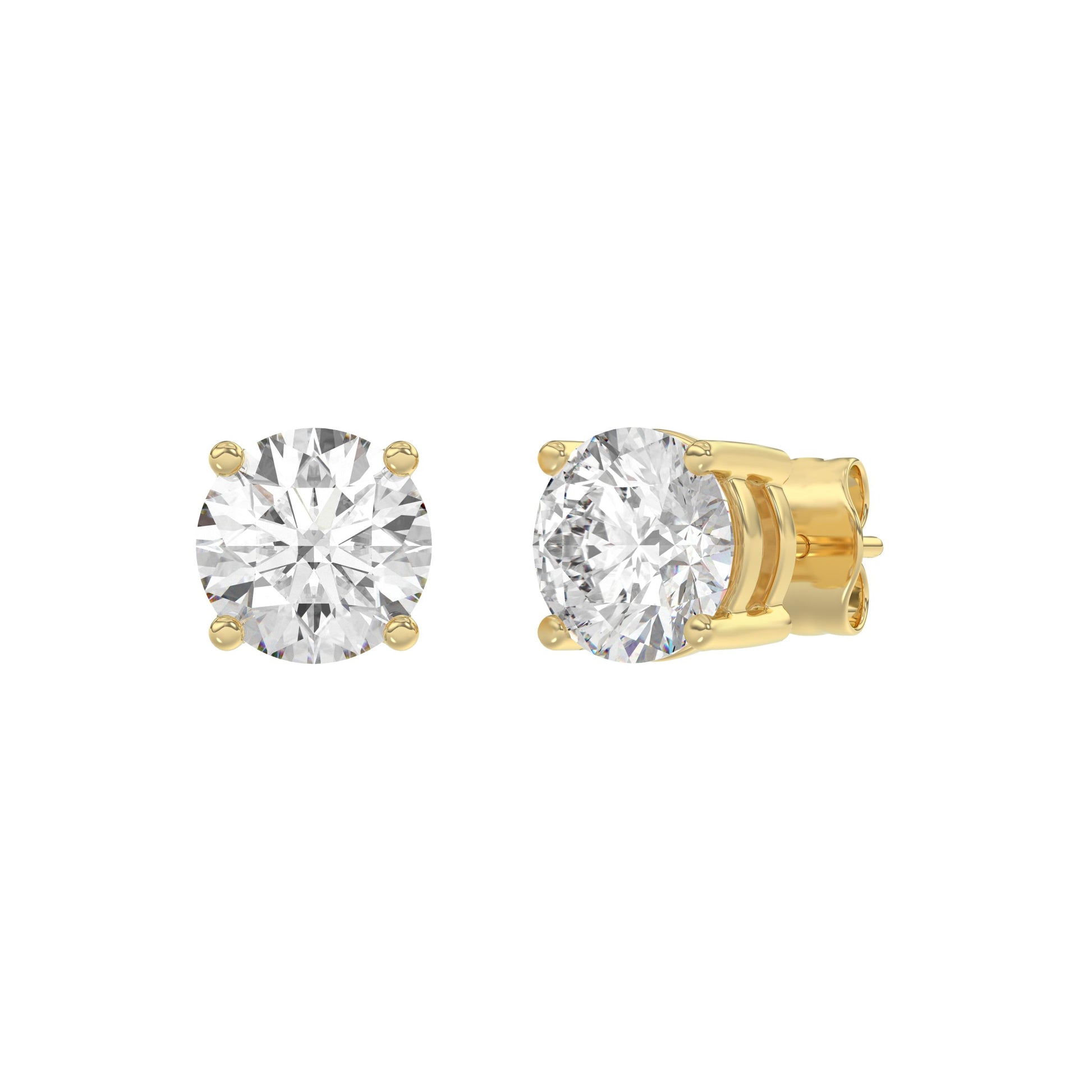 14K Yellow Gold, angled view