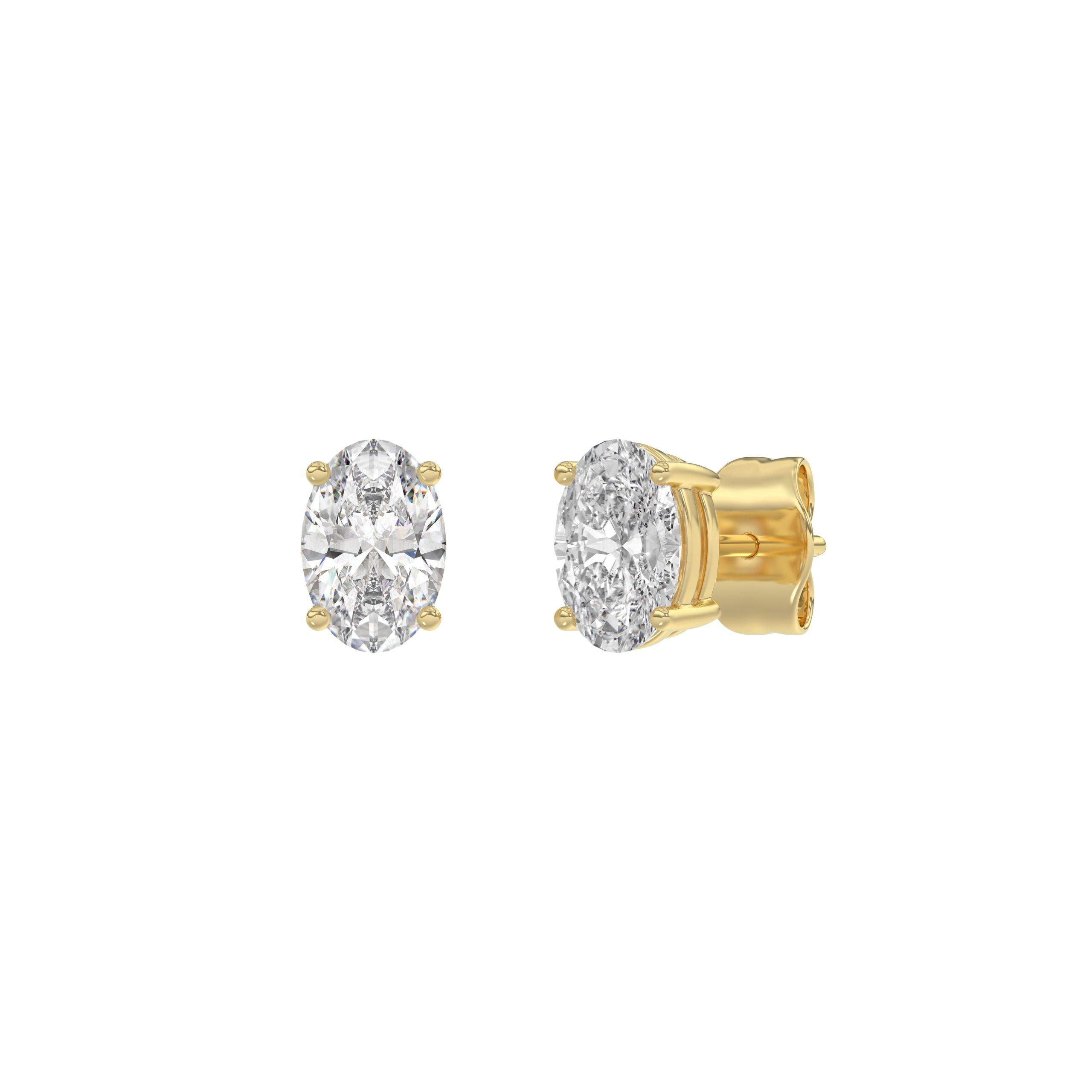 14K Yellow Gold, angled view