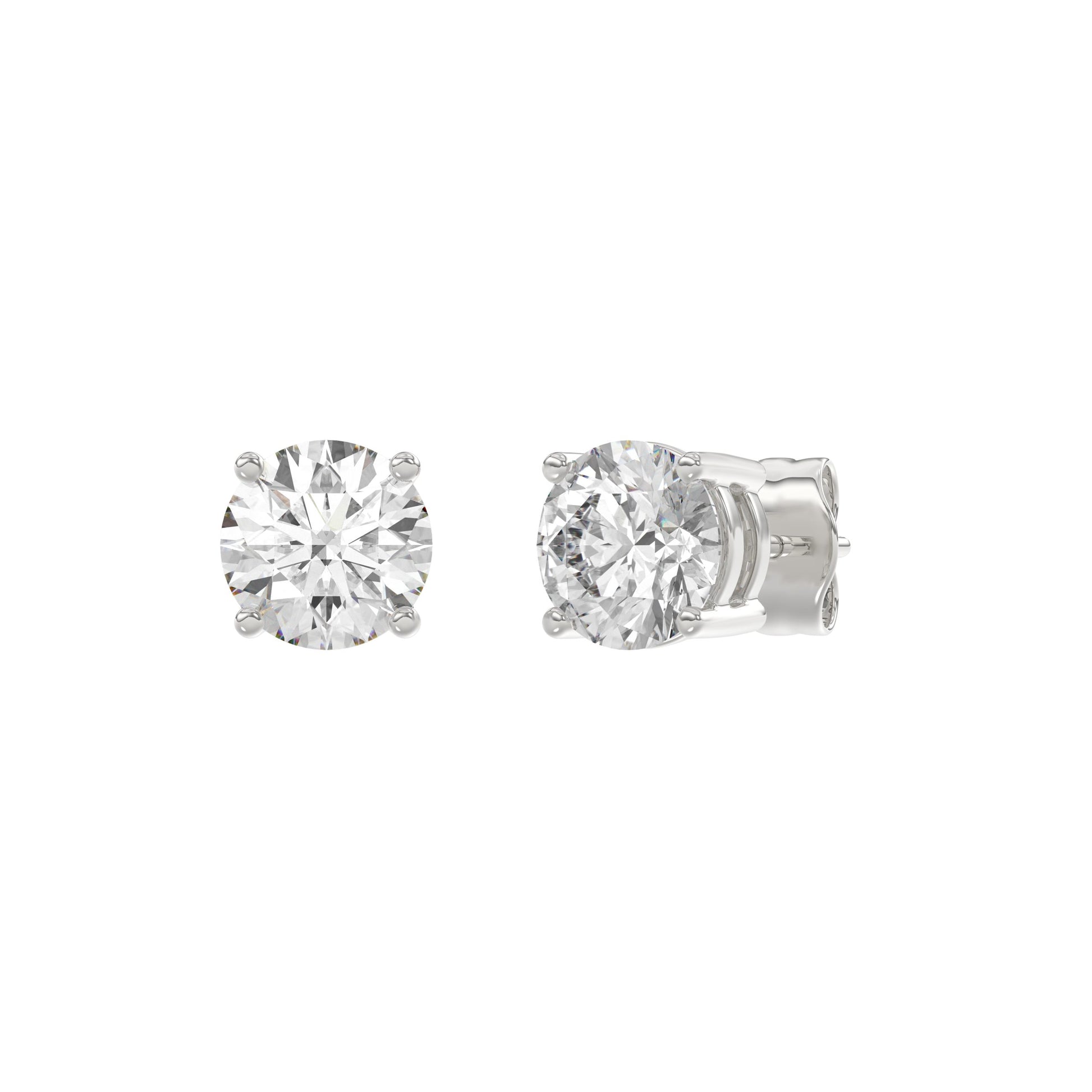 14K White Gold, angled view