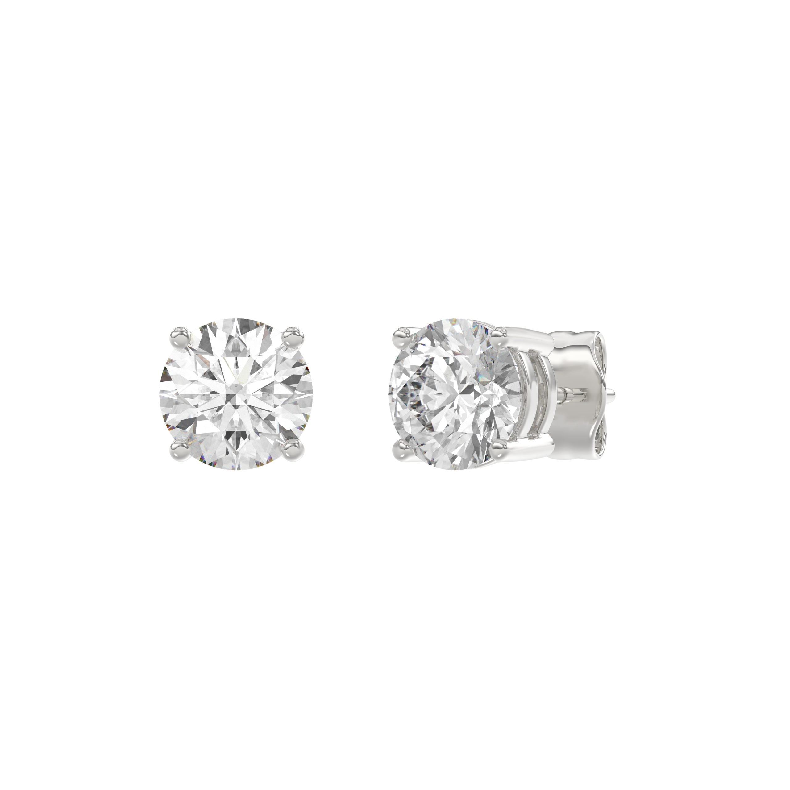 14K White Gold, angled view