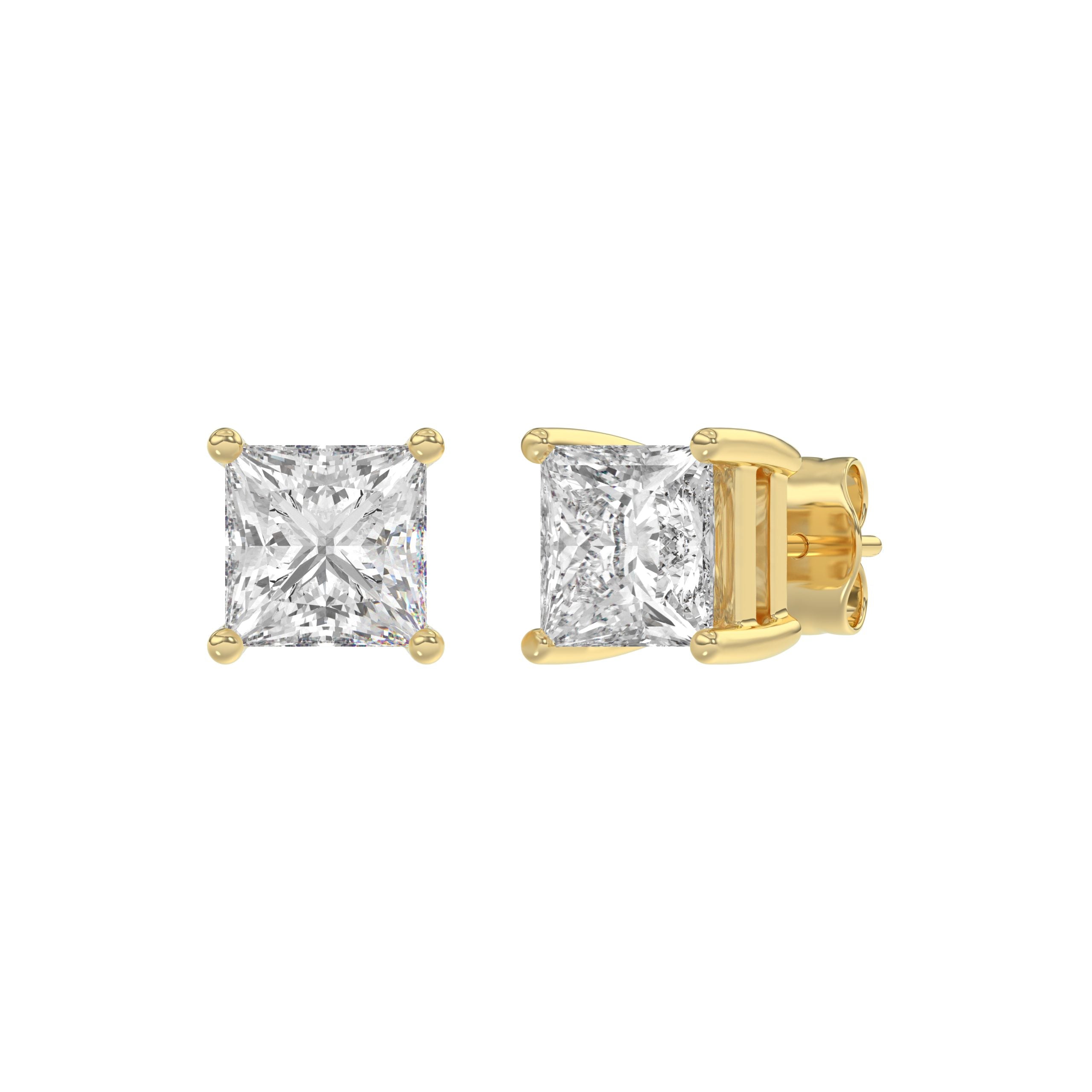 14K Yellow Gold, angled view